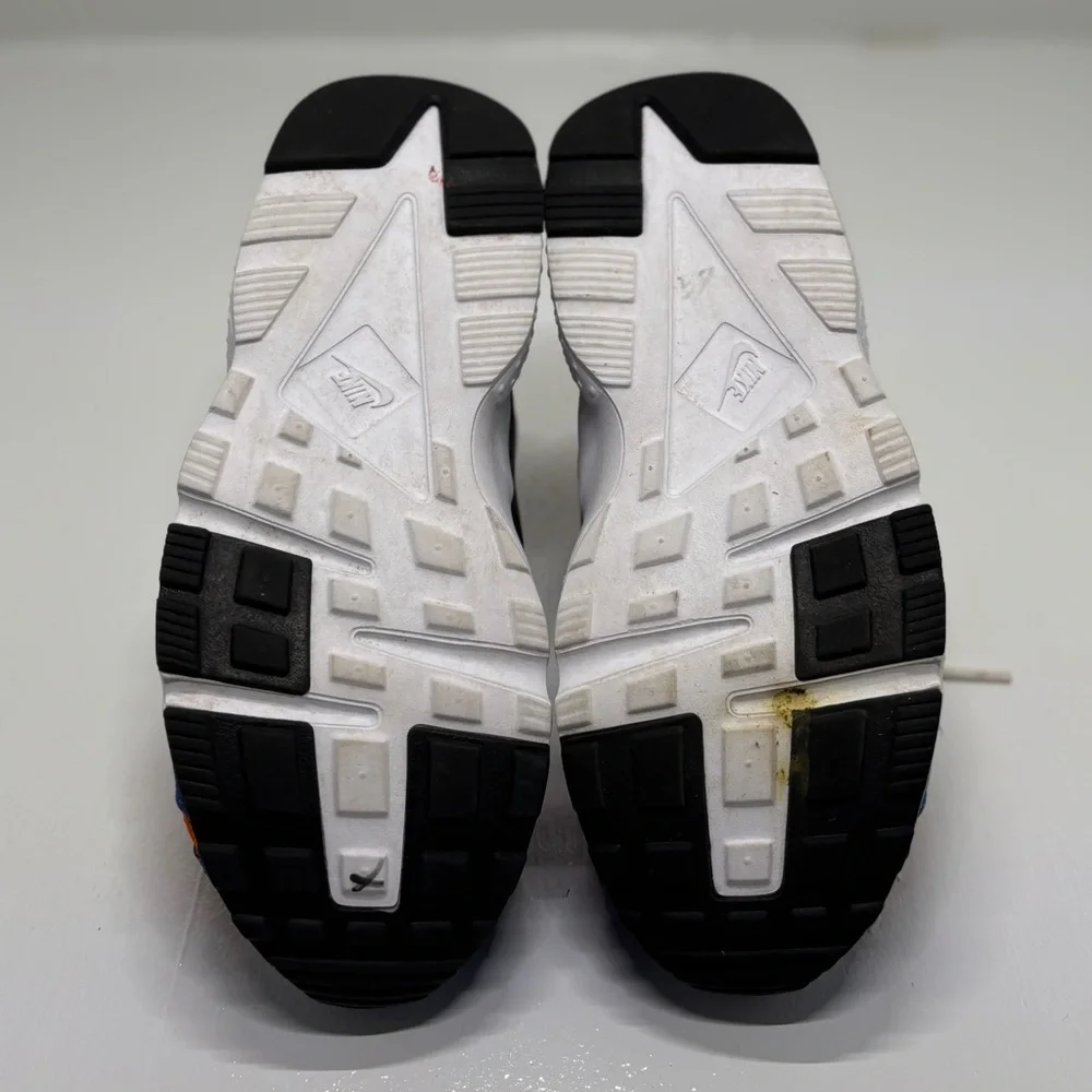 Nike Air Huarache Youth Sneakers Size 3Y Blue Orange Athletic Shoes - Picture 8 of 14